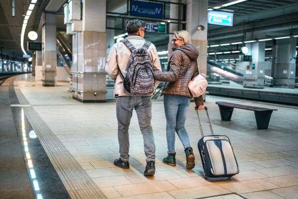 istock Mature couple at subway station 2070928999