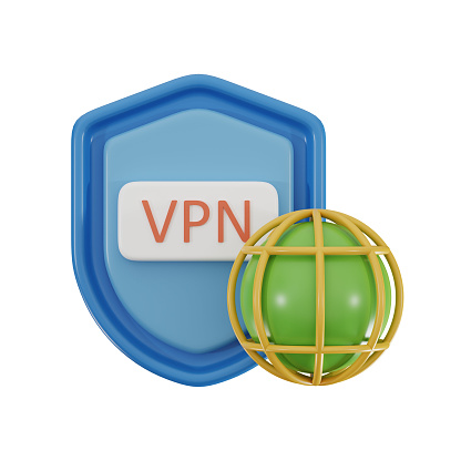 VPN service 3d icon
