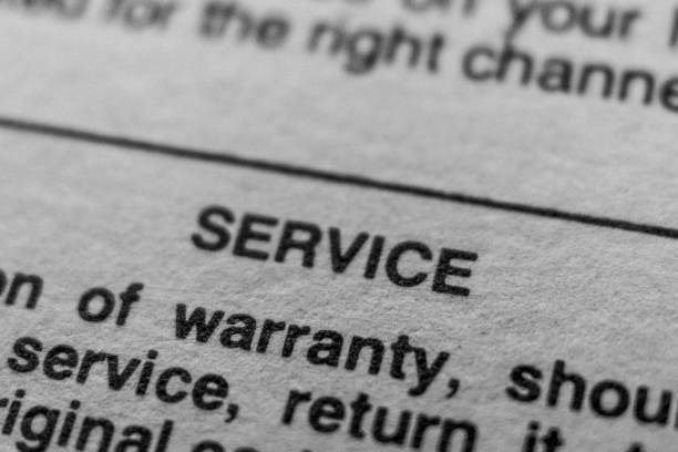 istock Close-up Service Warranty Insurance Words B&W 2070973754