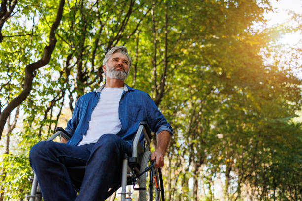 istock Wheeling Through Tranquility: Park Visit with Wheelchair 2070983305
