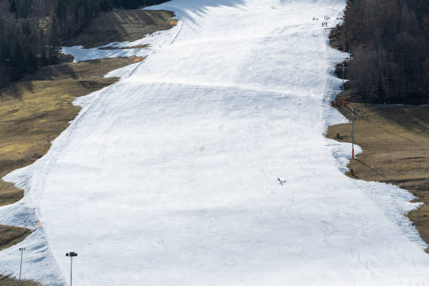 on the ski slope