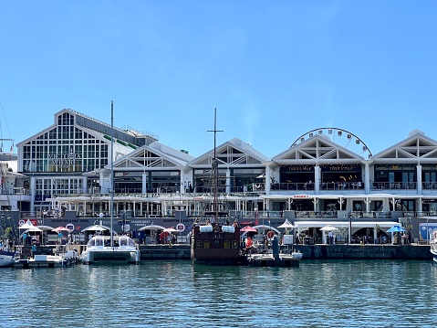 Cape Town, South Africa  - November 12, 2023:  Victoria & Alfred Waterfront