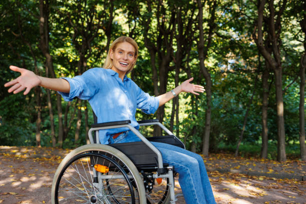 istock Accessing Joy: Disabled Woman Embracing Park Life 2071008311