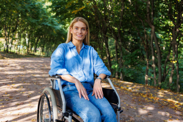 Park Tranquility: Disabled Woman Finds Peace in Nature