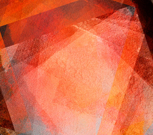 istock abstract red and yellow and black background with textured transparent squares in random layers 2071093283
