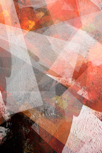 istock red color background with textured transparent squares in random layers 2071095358