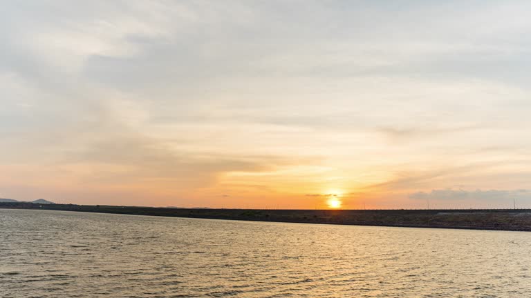 Time Lapse Video Of Sunset Over Reservior