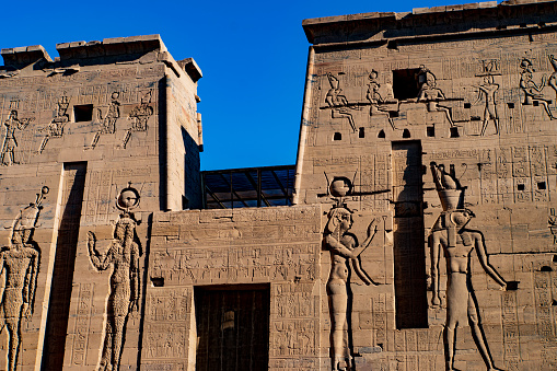 Philae Temple: temple dedicated to Isis, an enchantress known as the giver of life, the protector of kings and the mother of God