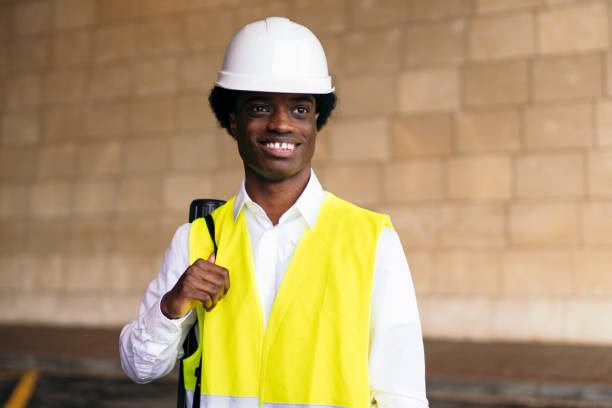 istock Energetic African Young Professional with Safety Gear 2071250488