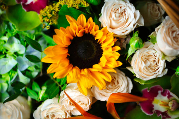 istock Assorted Flowers in a Basket, Vibrant Blossoms for Any Occasion 2071265486