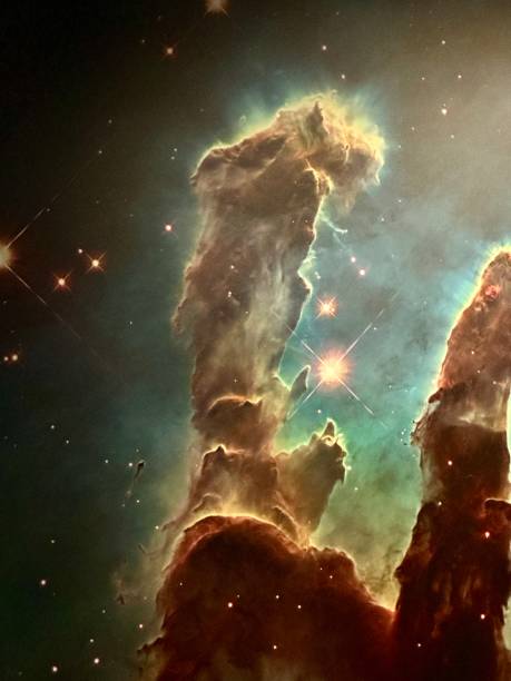 Graphic illustration of space with nebuli, galaxies and stardust in outer space