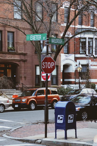 boston - mailbox multi colored mail usa zdjęcia i obrazy z banku zdjęć