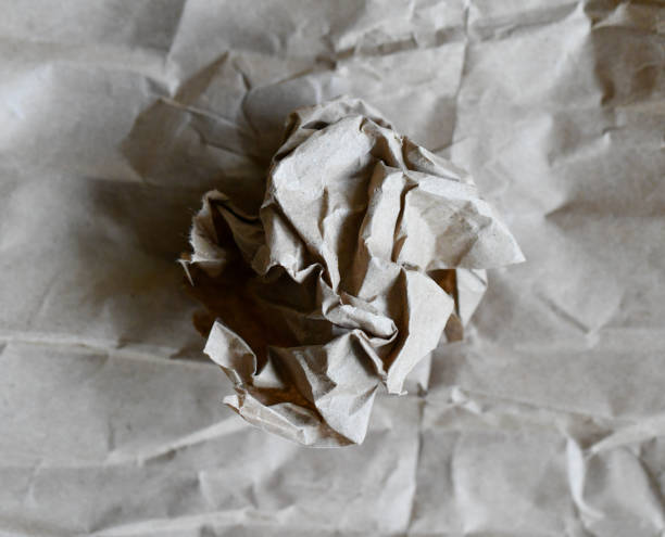 istock Texture and pattern of a crumbled brown paper 2071313482