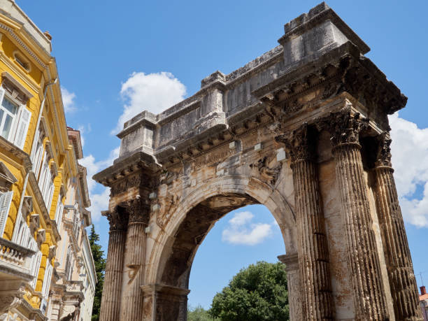 Arch of the Sergii. The Arch of the Sergi is a stone ancient Roman triumphal arch in Pula, Istria, Croatia, Europe