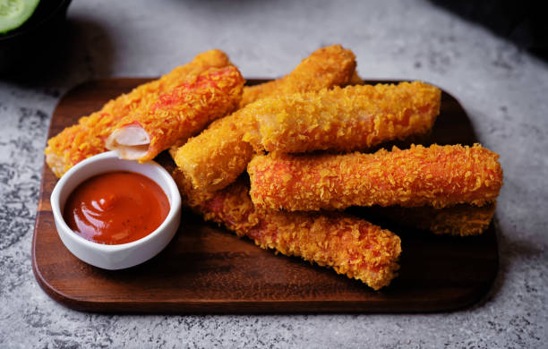 istock Fried Crab sticks in crumbs 2071345594