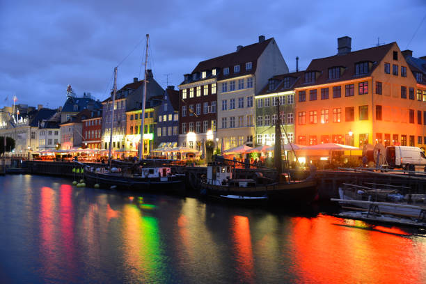 istock Nyhavn at night in Copenhagen, Denmark 2071368649