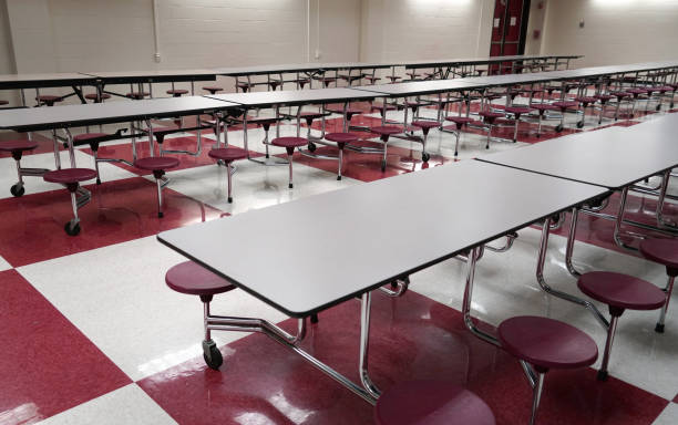 Cafeteria in a school, Miami, Florida, USA