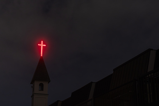 深夜の教会