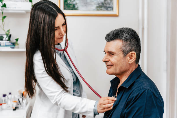 istock Senior man at medical checkup 2071402593