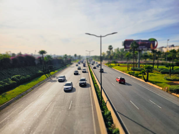 istock High angle view of Casablanca highway and traffic -Morocco 2071478191