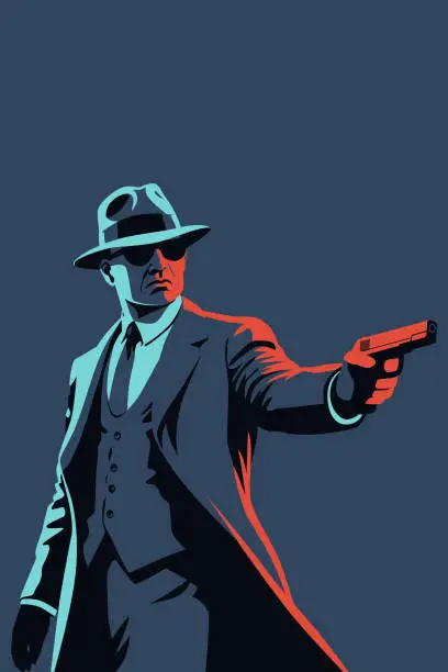 Vector illustration of Gunman