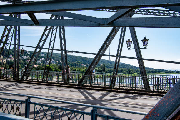 istock Beautiful Loschwitz Bridge over the Elbe River. Dresden, Germany. 2071548140
