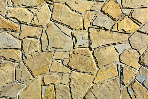 Beige stone wall background