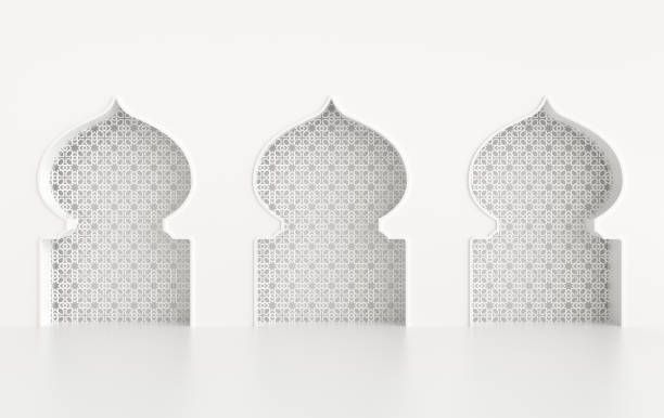 istock 3d render mosque element in ornate arabic, Islamic architecture style. White color. Ramadan Kareem. Muslim community festival. 2071645854