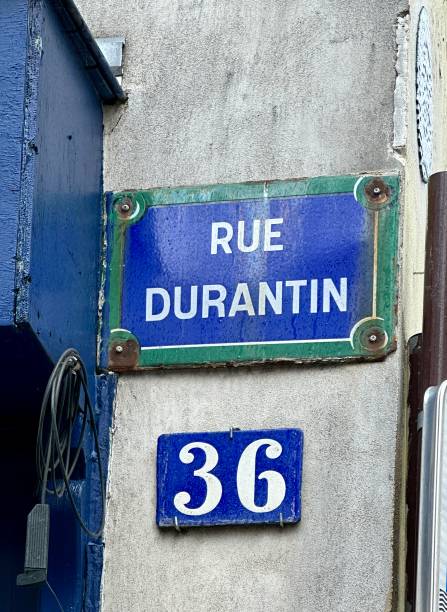 istock Paris street sign: Rue Durantin. Paris, France 2071738265