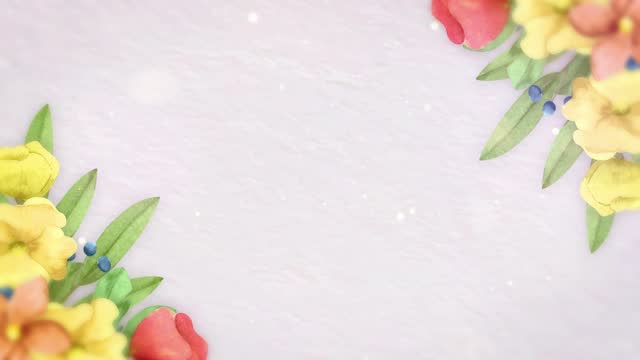 Romantic flower corner frame illustration appearing composition for wedding and valentine