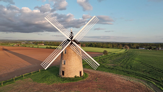 Old windmill of Great Haseley in South Oxfordshire, England, Jun 2023