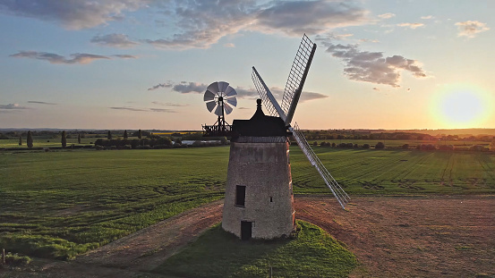 Old windmill of Great Haseley in South Oxfordshire, England, Jun 2023
