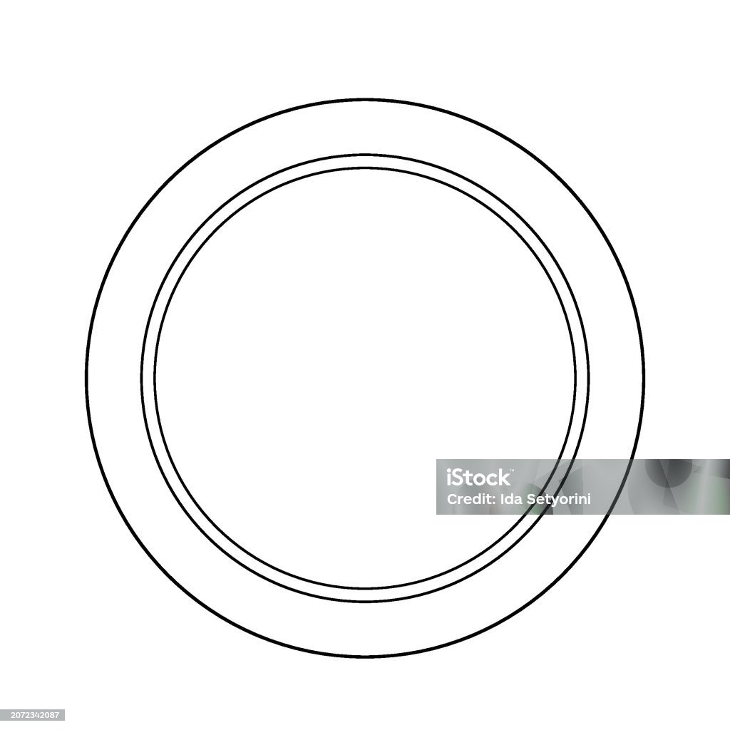 Circular Rounded Circular Round Frame Logo Stock Illustration - Download Image Now ...