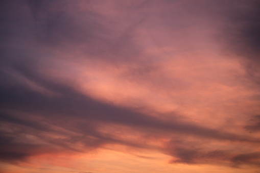 beautiful afterglow in sky. sunset glow background