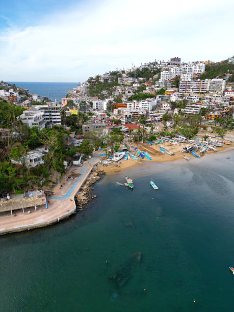 istock Vertical Drone Capture of Acapulco's Playa Manzanillo 2072390084