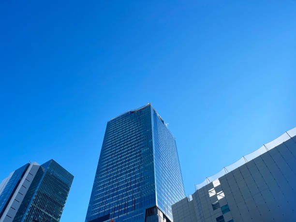 istock Skyscrapers and refreshing blue sky scenery 2072493895