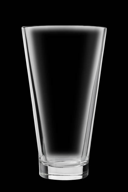 istock transparent glass vase of laconic shape, isolated 2072656310