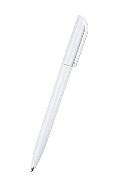 istock stationery for writing,  ballpoint pen isolated on white background 2072658928