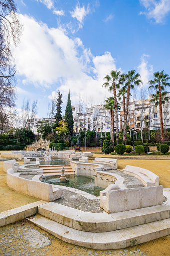 The Fuente del Rey are outstanding fountains with groups of sculptures, built by Remigio del Mármol​ in 1803 to take advantage of the waters of the nearby spring Fuente de la Salud
