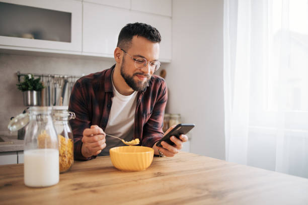 istock Enjoying your morning meal. 2072674449
