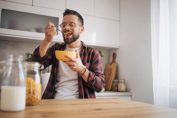 istock Enjoying your morning meal. 2072674455
