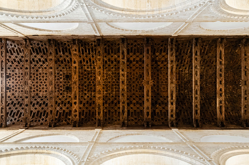 Ceiling of the Church Real Colegiata de Santa María la Mayor, built in the mid-1500s, a national monument located in Antequera