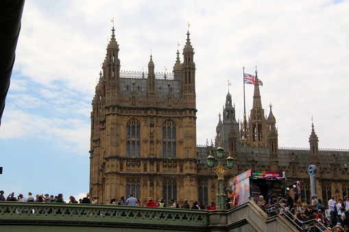 London in the UK on 5 June 2022. A view of Big Ben in London