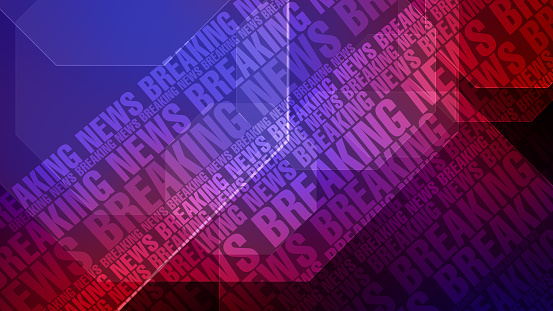 Abstract background with breaking news text modern theme for global report and worldwide news
