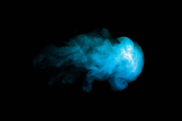 istock blue smoke steam spray 2072711417