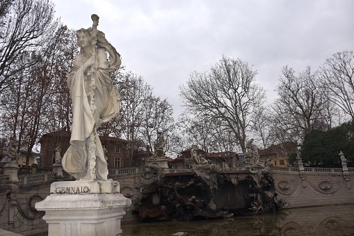The fountain of the months and seasons in Turin