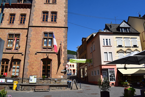 Zell, Germany - 07/19/2022: town hall square
