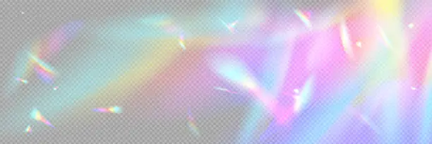 Vector illustration of Rainbow light flare effect