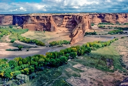 View of the Canyon de Chelly in Arizona