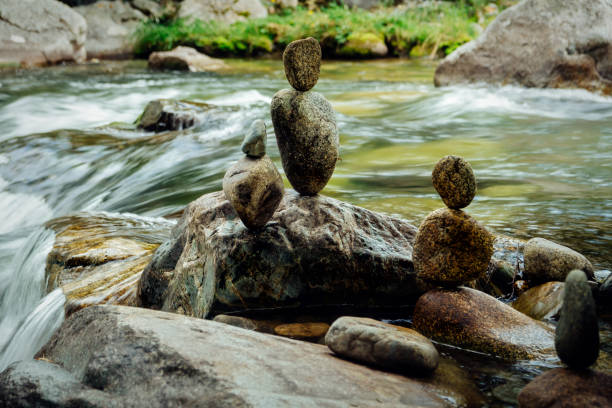 Stones in balance, photos and images, meditation, yoga and zen